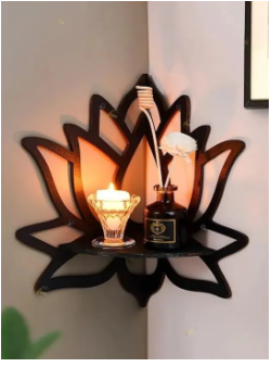 Lotus Shaped Wall Shelf